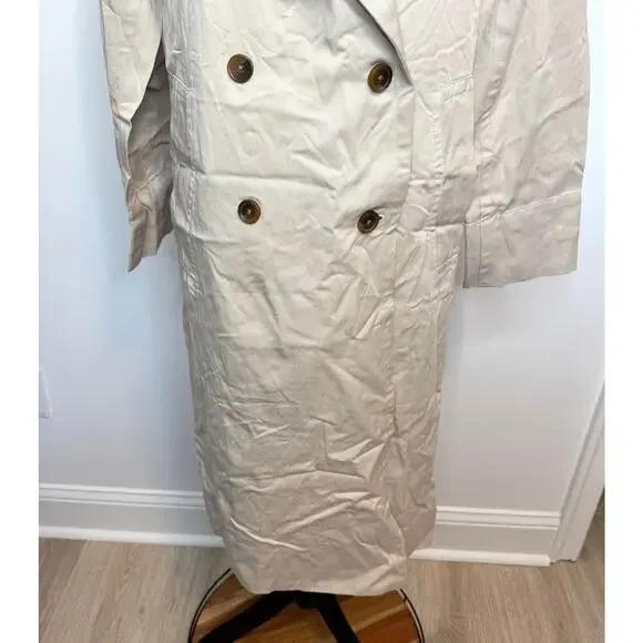 Everlane The Drape Trench Coat In Sandstone Size XS New - Picture 5 of 13